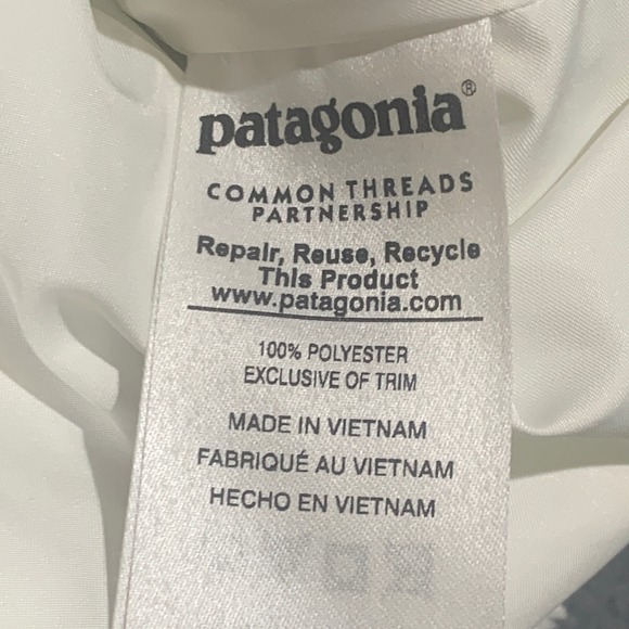 Patagonia Los Gatos Fleece Vest Womens M White Full Zip High Neck Sleeveless - Picture 4 of 8